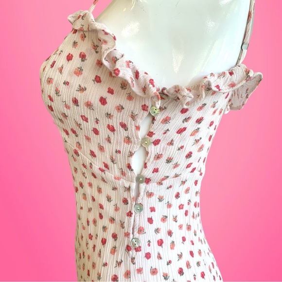 FREE PEOPLE MINI SUNDRESS. WOMEN’S SIZE M/M. BARBIECORE - Picture 6 of 10